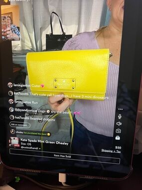 Kate Spade Yellow Lanie